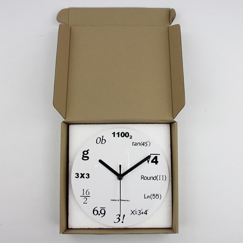 Mathematical formula wall clock 4